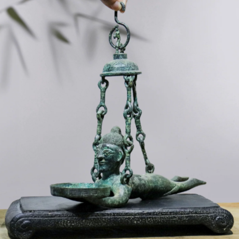 Vintage Bronze Figurative hang - Collectible Vintage Lamps reseña y precio