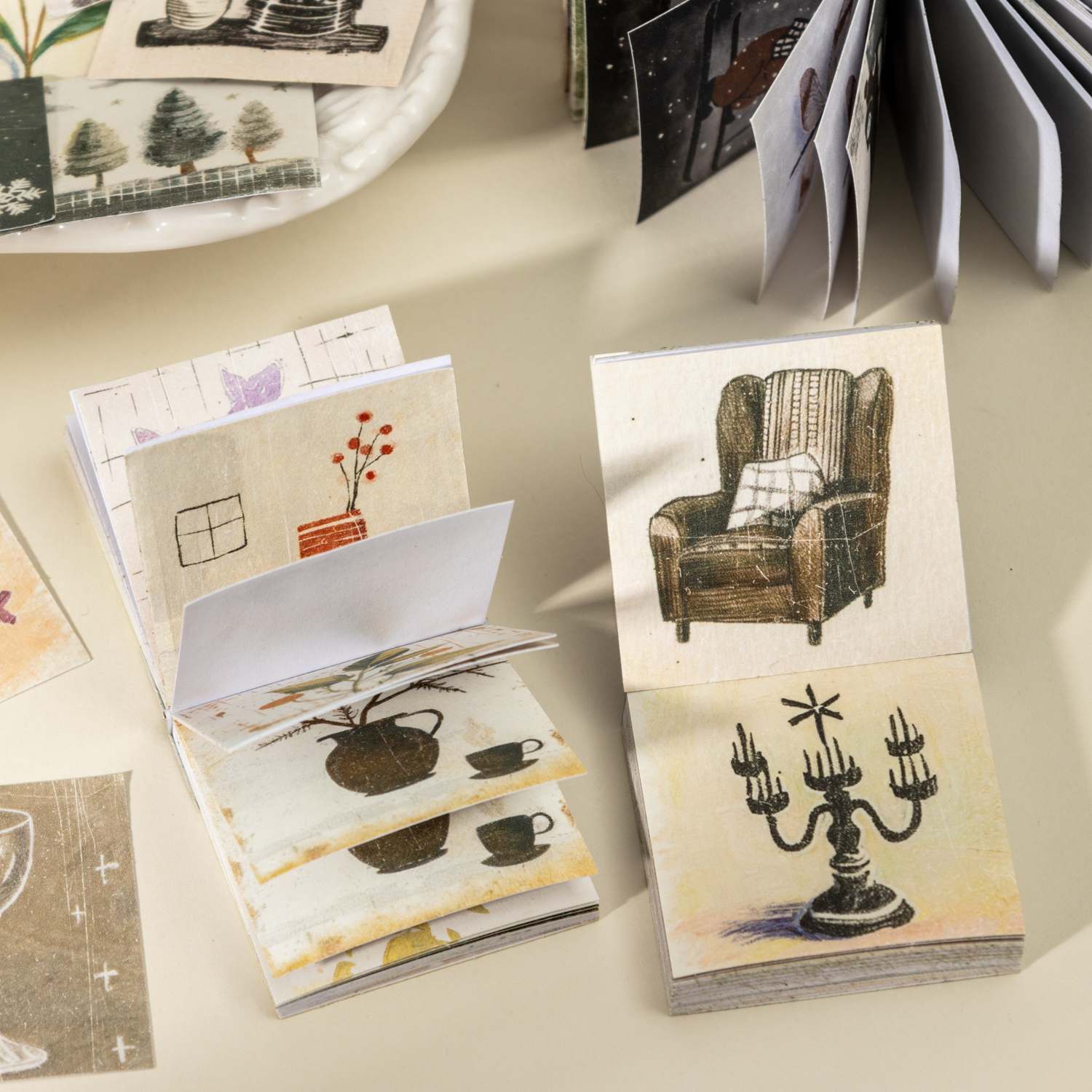 Textured Trinkets Series Vinta - Vintage Collectible Books reseña y precio