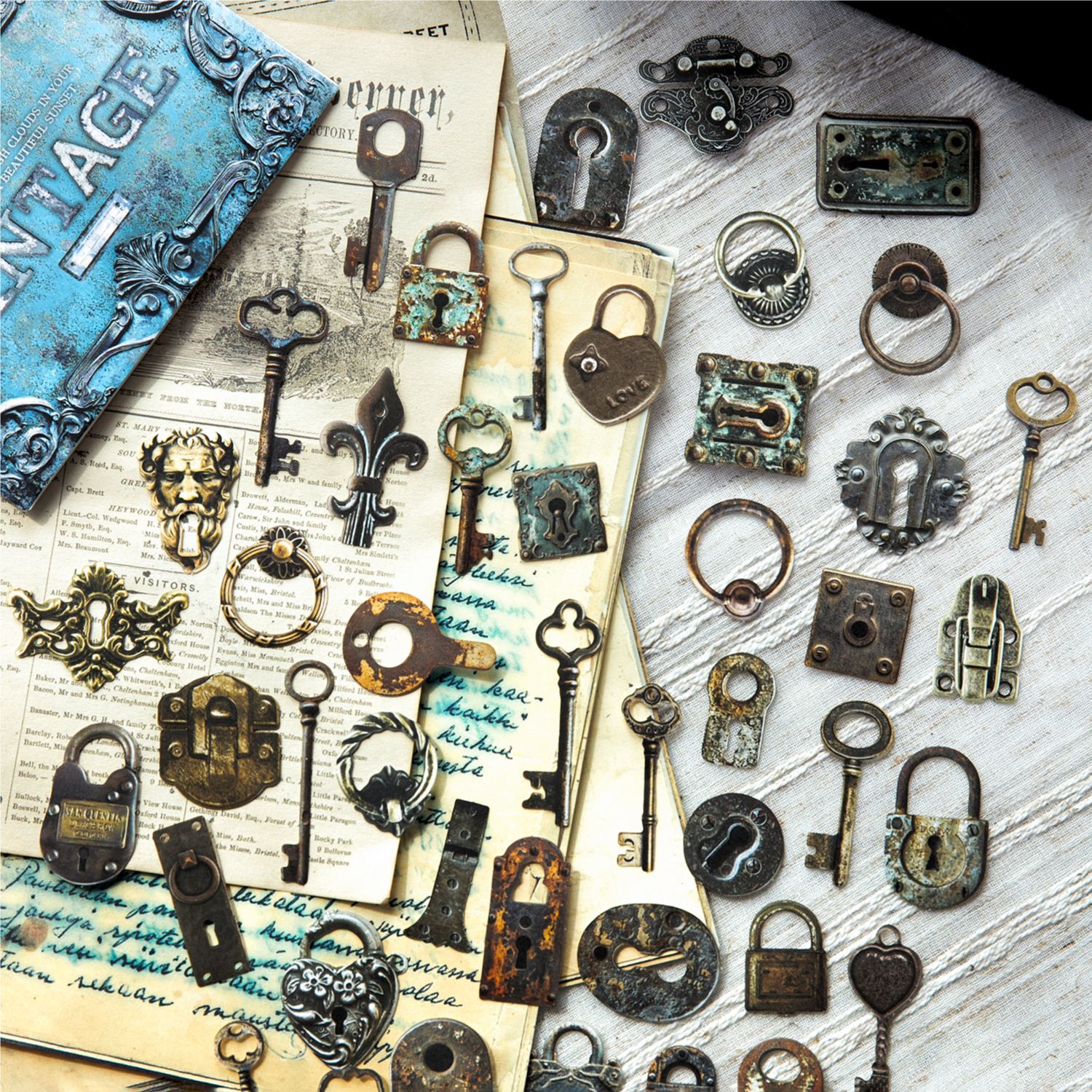 50pcs/1lot Kawaii Scrapbook St - Vintage Things Collection reseña y precio