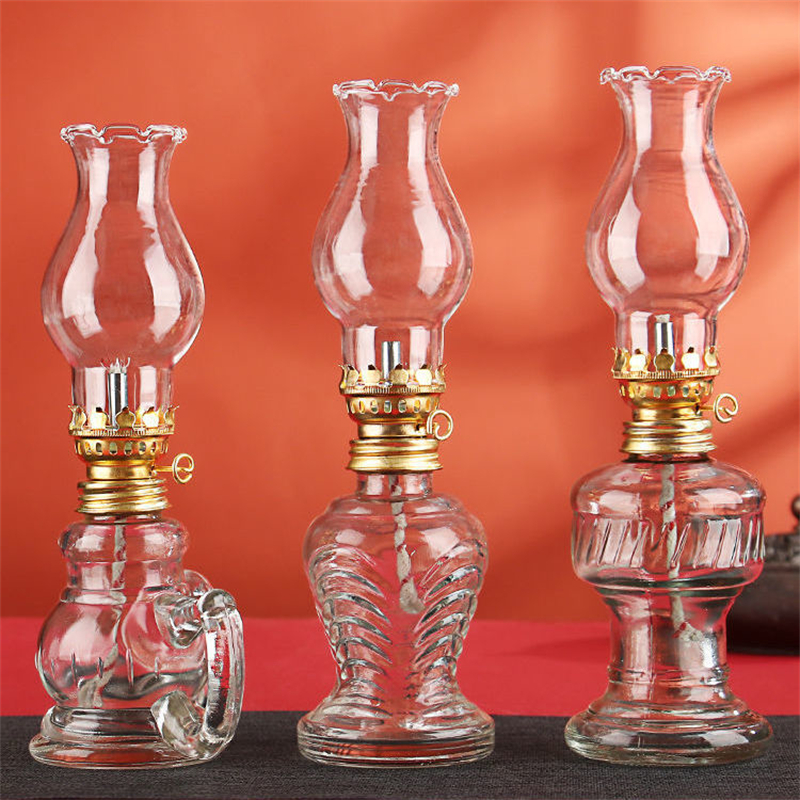 Glass Oil Lamp Classic Retro V - Collectible Vintage Lamps reseña y precio