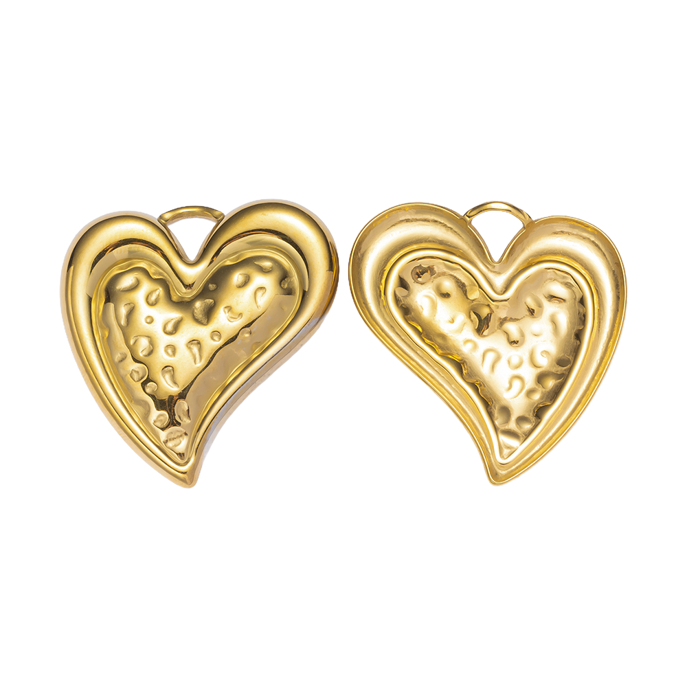 2pcs Gold Stainless Steel Hear - Vintage Collector reseña y precio