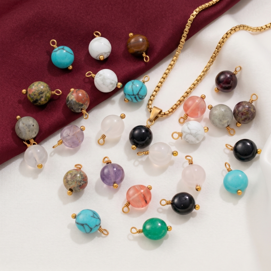 5pcs Pink Crystal Stone Bead P - Vintage Collector reseña y precio