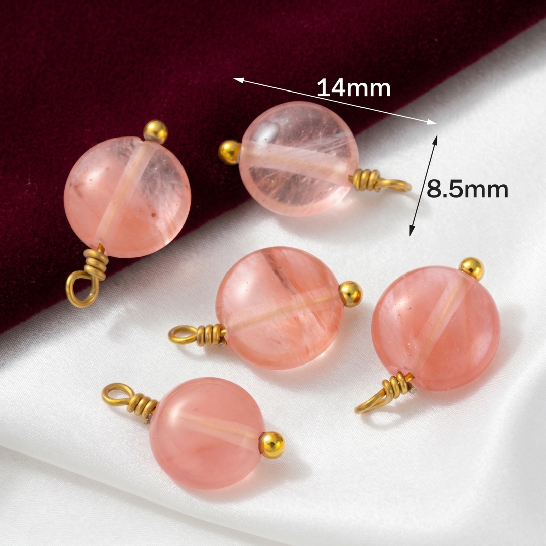 5pcs Pink Crystal Stone Bead P - Vintage Collector reseña y precio