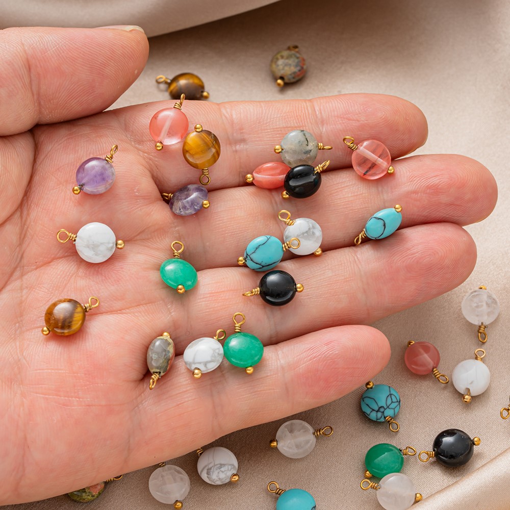 5pcs Pink Crystal Stone Bead P - Vintage Collector reseña y precio