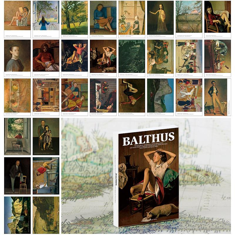 30Pcs Balthus Art Postcard Set - Collectible Vintage Greeting Cards reseña y precio