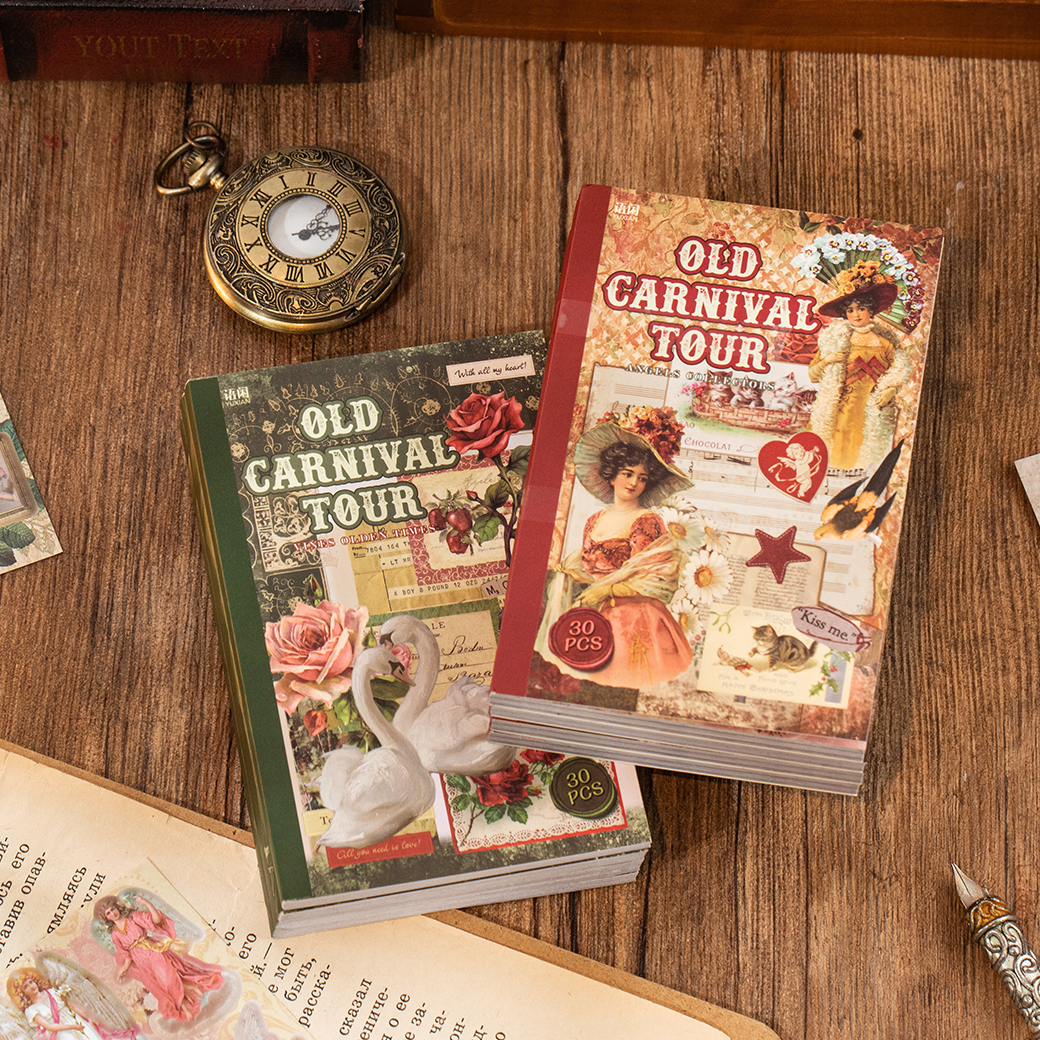 30/60 Pcs Vintage PET Die Cut  - Vintage Collectible Books reseña y precio