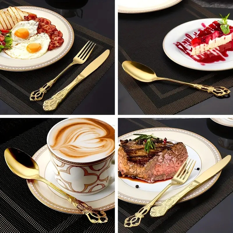 4/24pcs Elegant and durable vi - Vintage Collectible Spoons reseña y precio