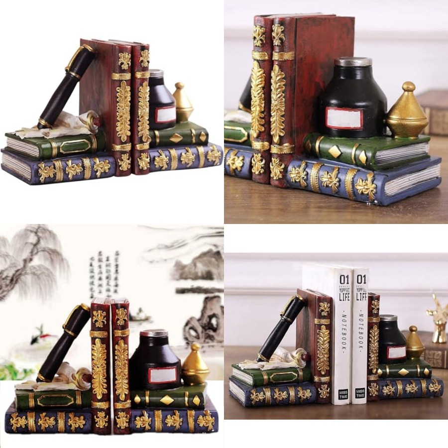 25389 Bookends Antiques Pen In - Collectible Vintage Lamps reseña y precio
