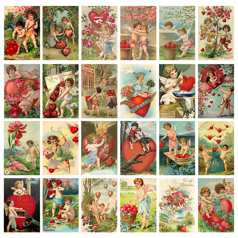 12pcs Valentine's Day Vintage  - Collectible Vintage Greeting Cards reseña y precio
