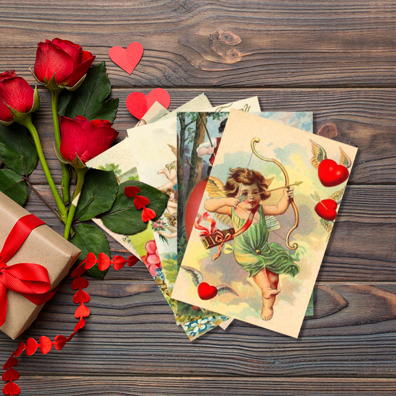 12pcs Valentine's Day Vintage  - Collectible Vintage Greeting Cards reseña y precio