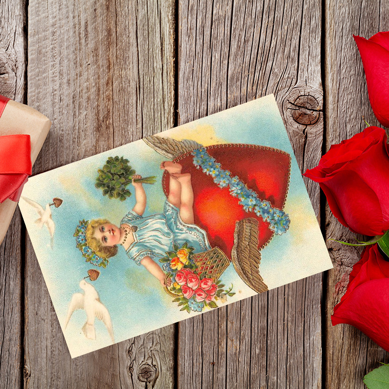 12pcs Valentine's Day Vintage  - Collectible Vintage Greeting Cards reseña y precio