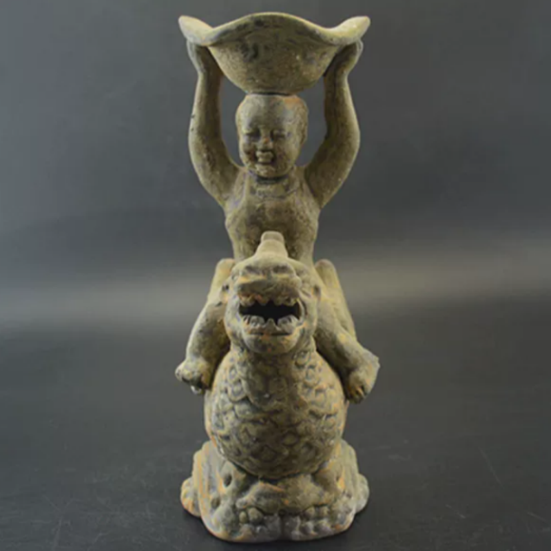 Vintage Yue Kiln Qilin Oil Lam - Collectible Vintage Lamps reseña y precio