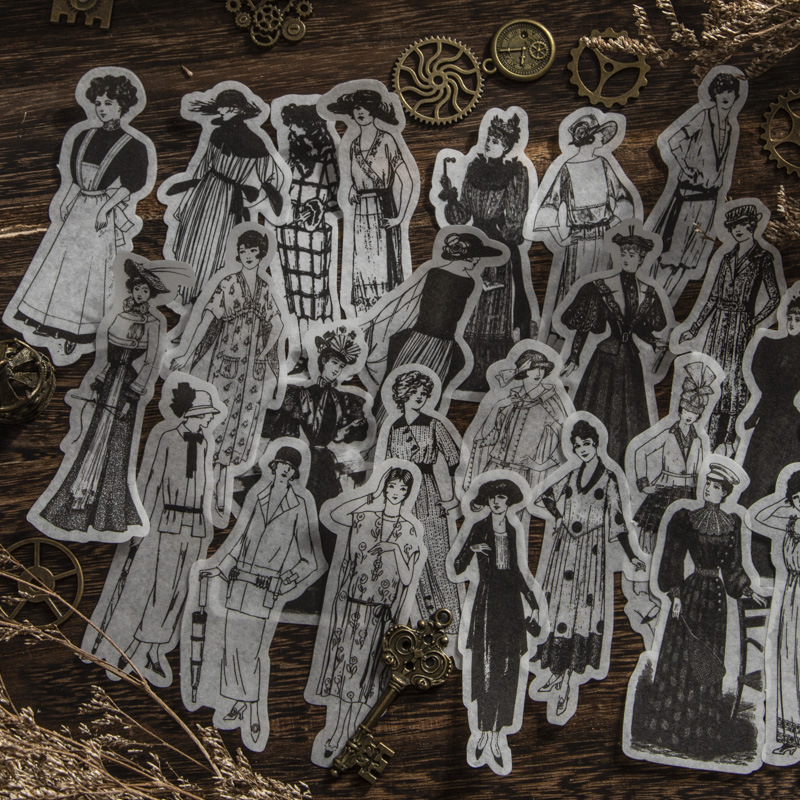 1pack/100pcs Vintage Black Whi - Vintage Things Collection reseña y precio