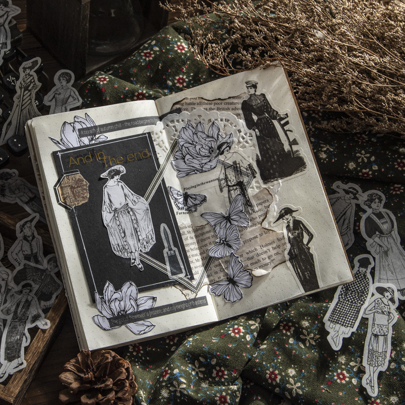 1pack/100pcs Vintage Black Whi - Vintage Things Collection reseña y precio