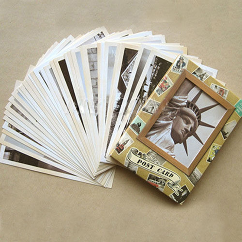 New 32Pcs Vintage Famous Build - Collectible Vintage Greeting Cards reseña y precio