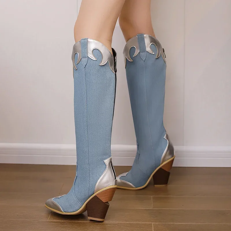 Big Size Western Women Knee Hi - Vintage Zipper reseña y precio