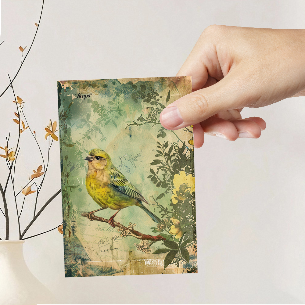 32pcs Vintage Bird Collage Pos - Collectible Vintage Greeting Cards reseña y precio