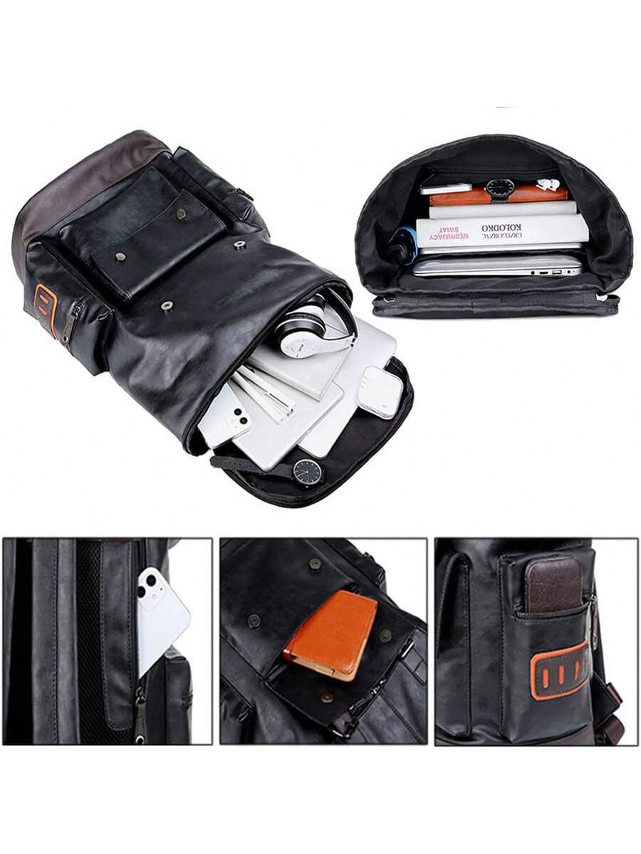 Vintage Black Leather Laptop B - Vintage Zipper reseña y precio