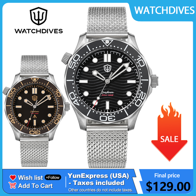 Watchdives 42mm Titanium Dive  - Vintage Collectible Watches reseña y precio