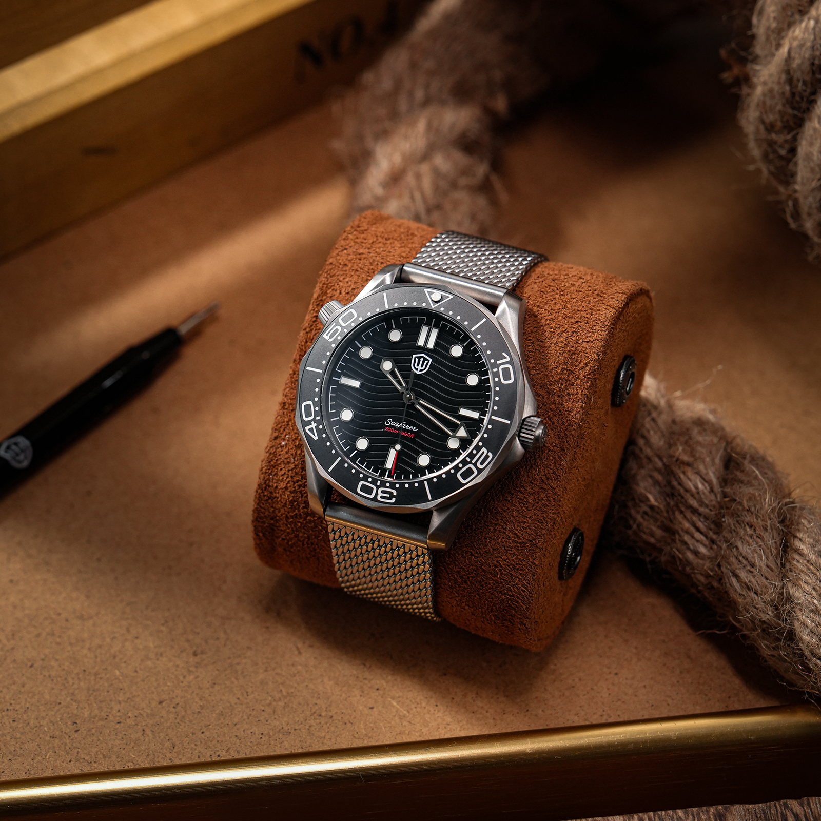 Watchdives 42mm Titanium Dive  - Vintage Collectible Watches reseña y precio