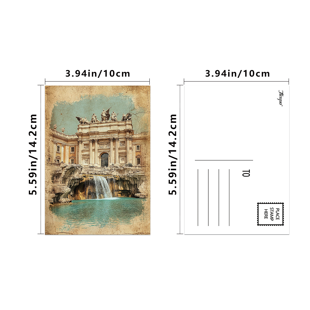 32pcs Vintage European Landmar - Collectible Vintage Greeting Cards reseña y precio