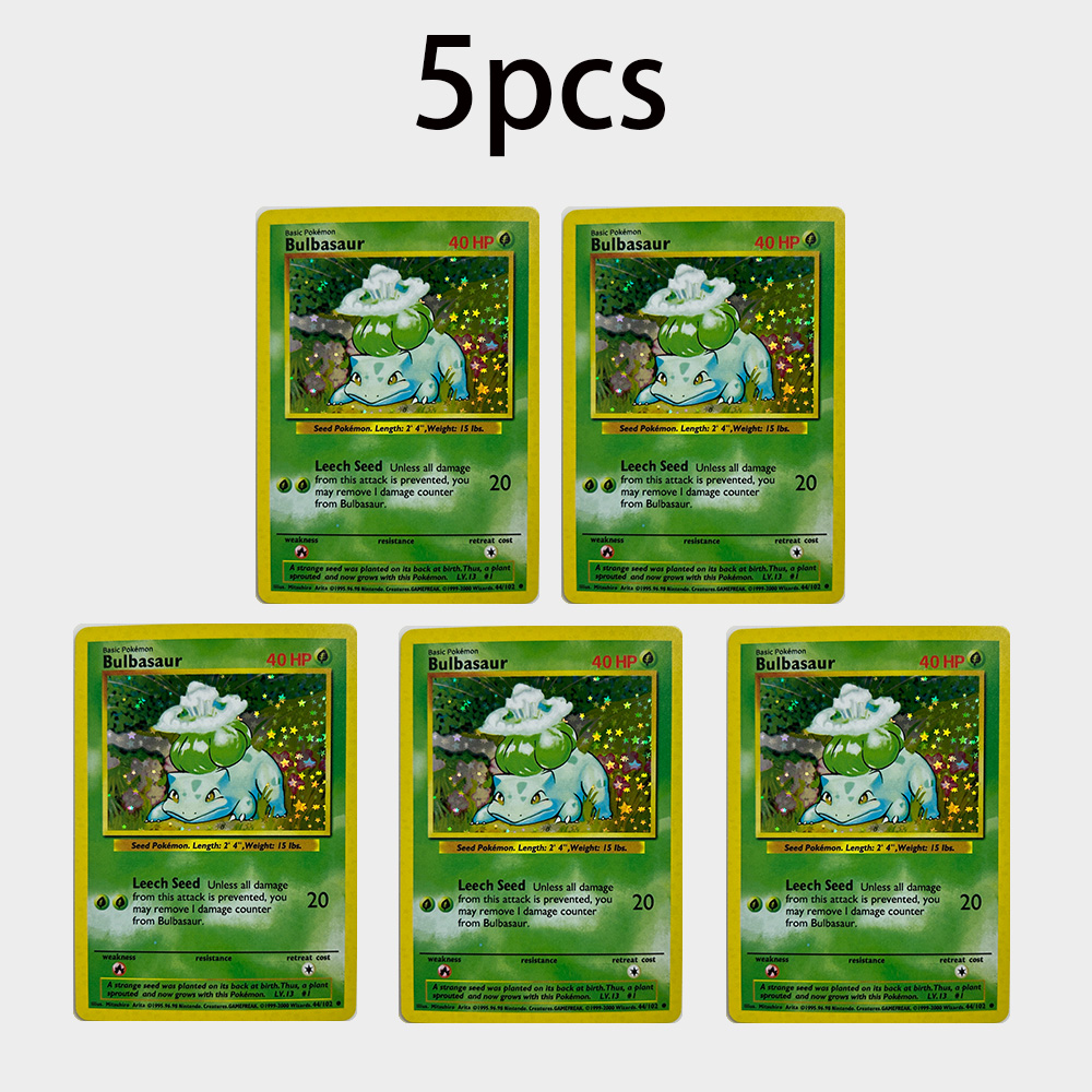 DIY PTCG TCG Cards Bulbasaur V - Vintage Pokemon Collectible reseña y precio
