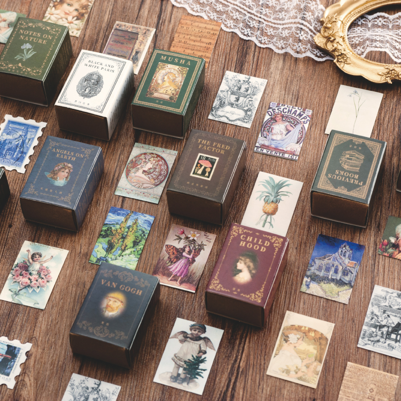 100pcs Vintage Stamp Book coll - Collectible Vintage Greeting Cards reseña y precio