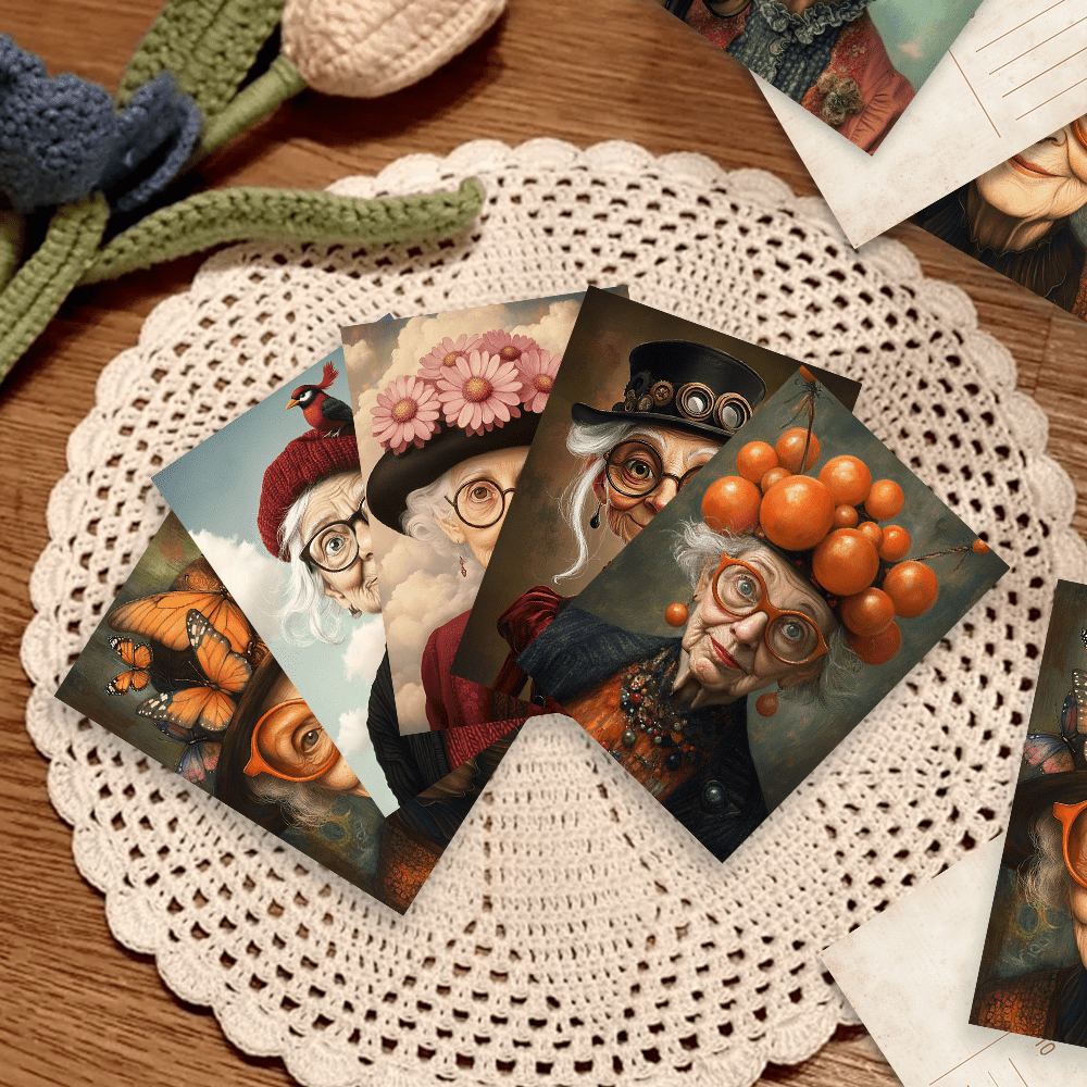 32pcs, vintage cute elderly, p - Collectible Vintage Greeting Cards reseña y precio