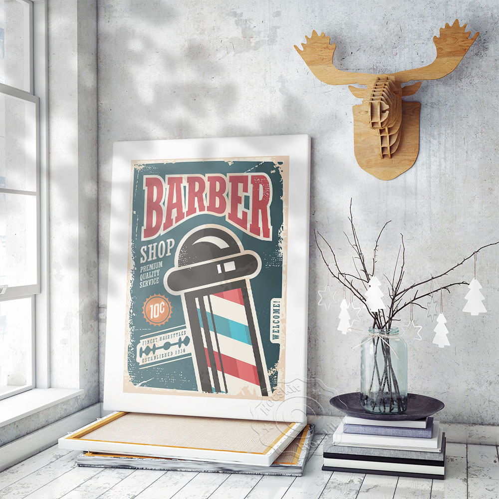 Barber Shop Vintage Art Collec - Collectible Vintage Lamps reseña y precio
