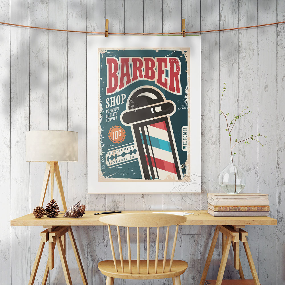 Barber Shop Vintage Art Collec - Collectible Vintage Lamps reseña y precio